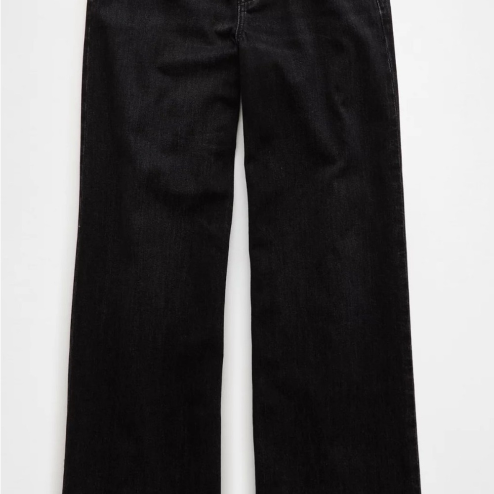 NWT AE Dreamy Drape Curvy High-Rise Wide-Leg Jeans